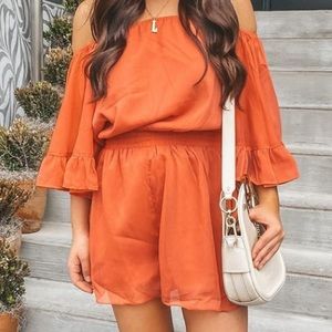 NWT Coral Romper